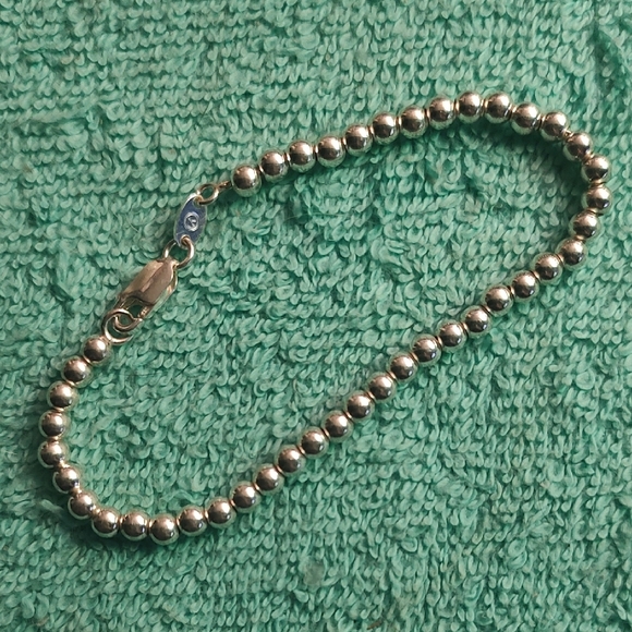 Classic Silver Beaded Bracelet - Picture 1 of 5